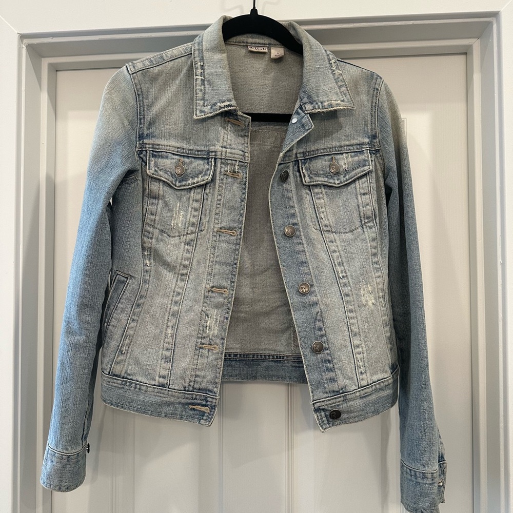 Rubbish Blue Cropped Jean Jacket Tailored Fit